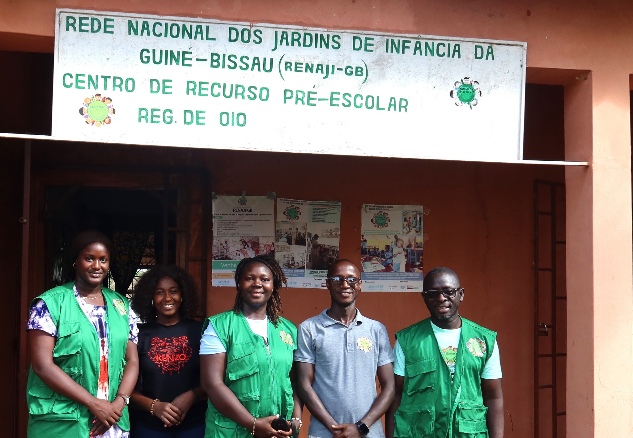 Equipa da RENAJI-GB realiza visita de acompanhamento ao Centro de Recursos de Pré-Escolar em Oio